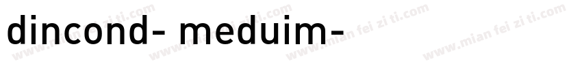 dincond- meduim字体转换